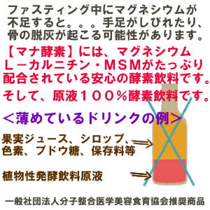 ５本セット【マナ酵素】【12月度 月間優良ショップ受賞】/100%原液/ファスティングドリンク植物性乳酸菌マナ酵素 MANA酵素 500mL